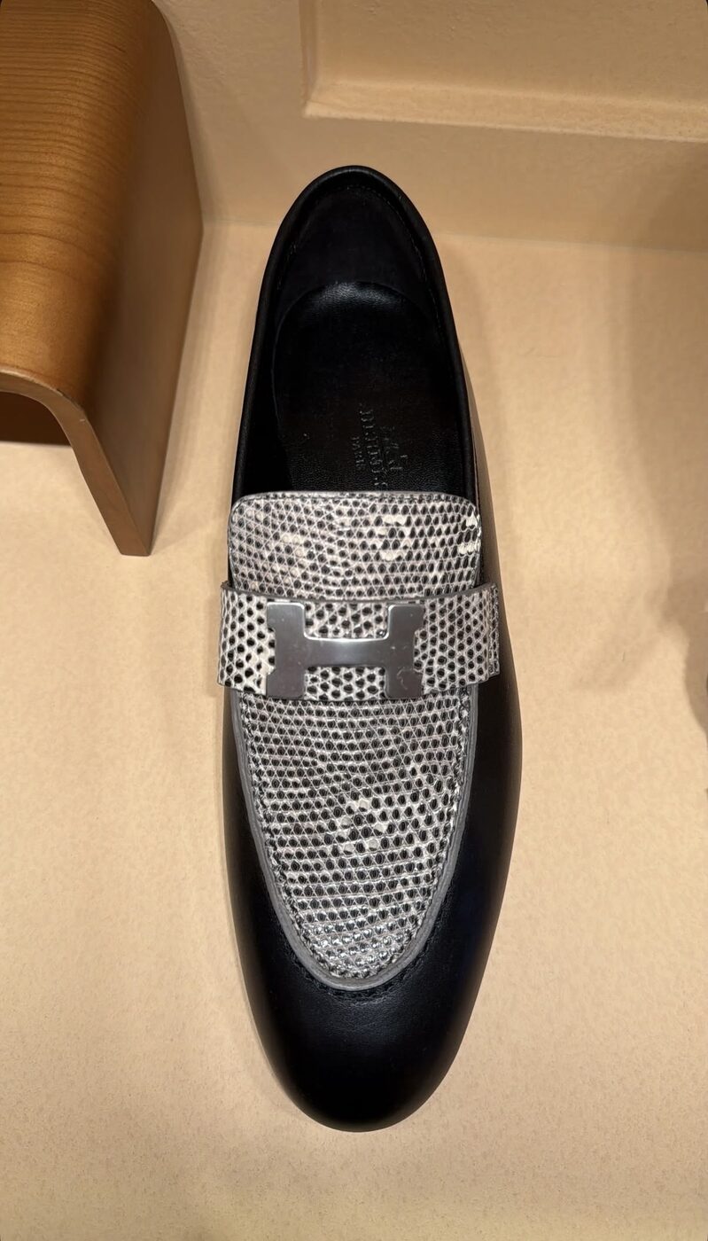 Chanel Embellished Loafer — Black leather, crystal CC
